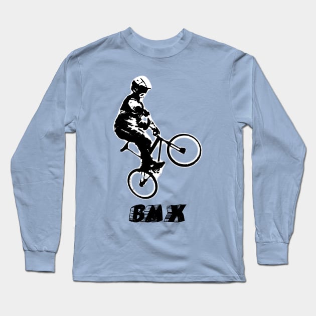 bmx Long Sleeve T-Shirt by rickylabellevie